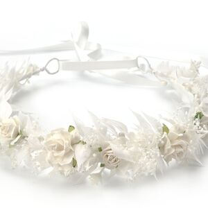 NEW Elegant White Floral Headband